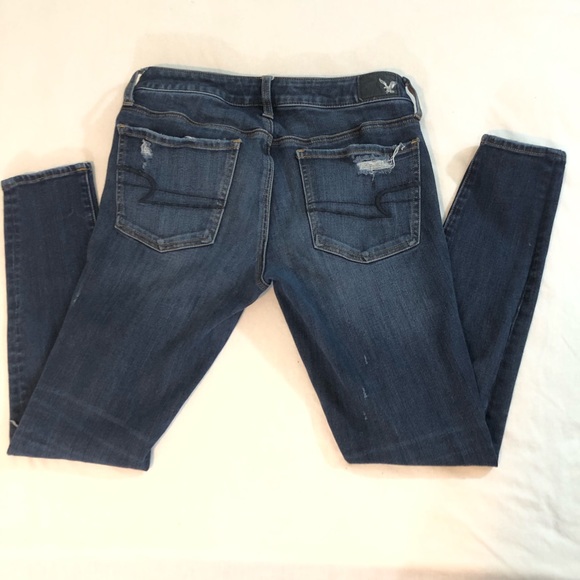 American eagle distressed skinny jeans 6 short - Picture 6 of 7